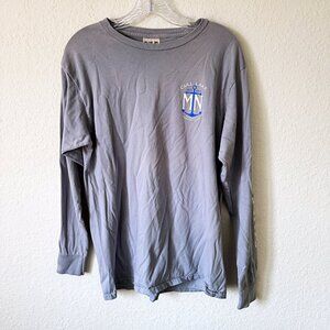 Gull Lake Nisswa Minnesota Long Sleeve Graphic T-Shirt Blue 84 Size M